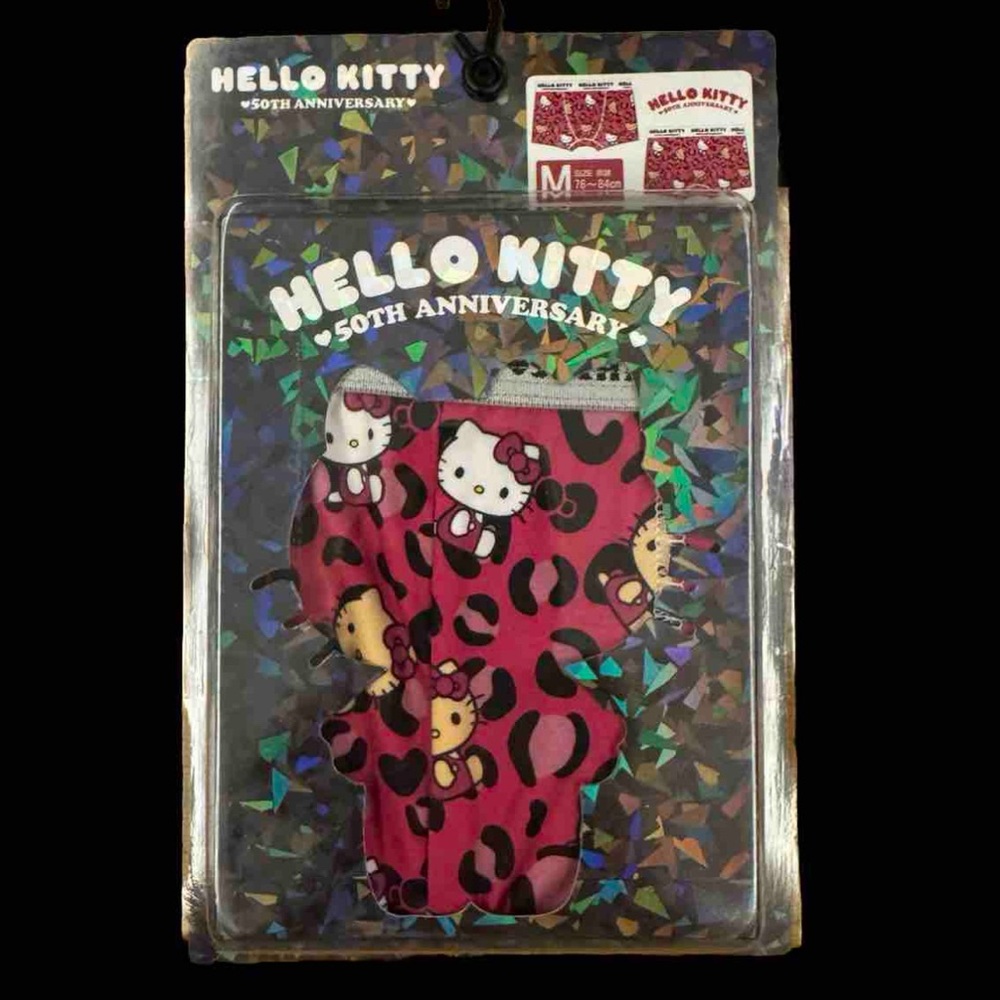 Hello Kitty 50th Anniversary Boxer Briefs Shorts Sanrio Don Quijote Japan Medium